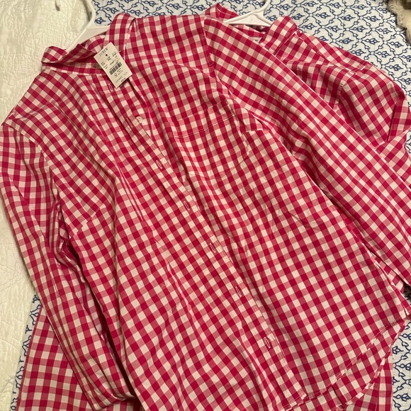 J. Crew Red Checkered Women’s Slim Fit Pink Gingham Shirt - Picture 5 of 5